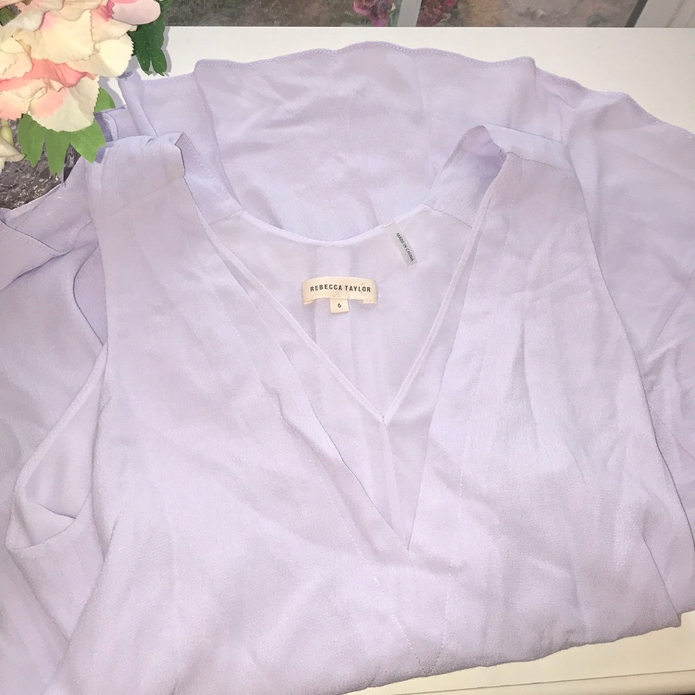 Rebecca Taylor lavender blouse